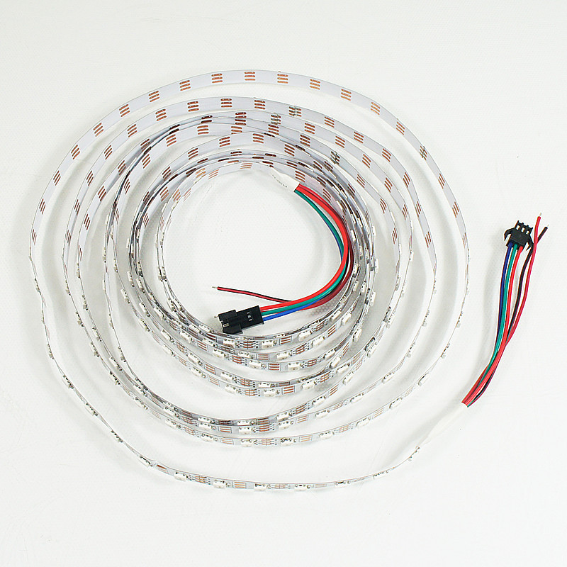 WS2812B DC5V Series Flexible LED Strip Lights, Programmable Pixel Full Color Chasing, Indoor Use, 300LEDs 16.4ft Per Reel By Sale WS2812B DC5V Series Flexible LED Strip Lights, Programmable Pixel Full Color Chasing, Indoor Use, 300LEDs 16.4ft Per Reel By Sale